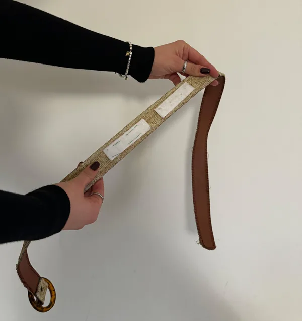 Cintura con strisce in velcro